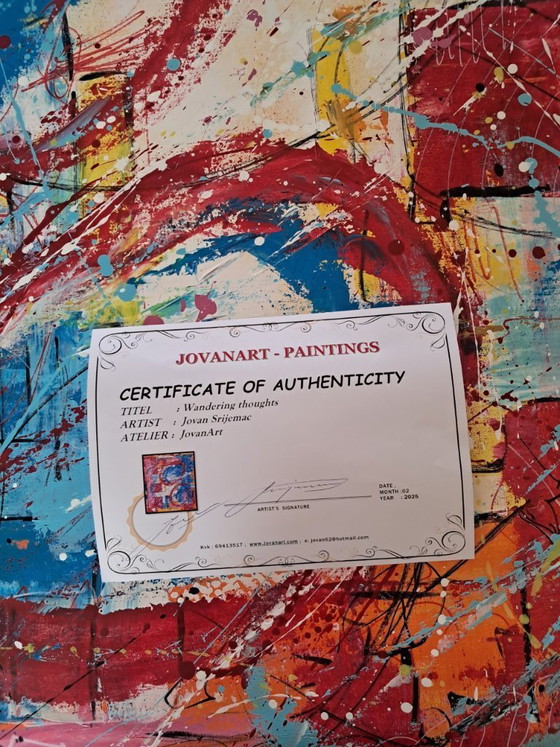 Image 1 of Jovan SRIJEMAC – Wandering Thoughts XXL – Künstler-Leinwand