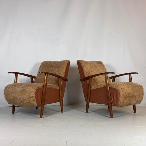 Roemeense harige fauteuil, 1960