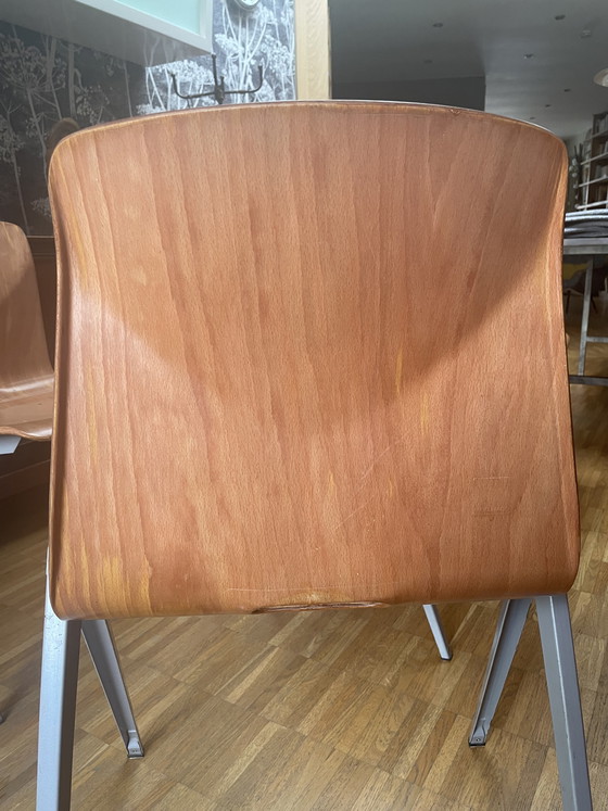 Image 1 of Set van zes authentieke Pagwood Pagholz stoelen in uitstekende staat.