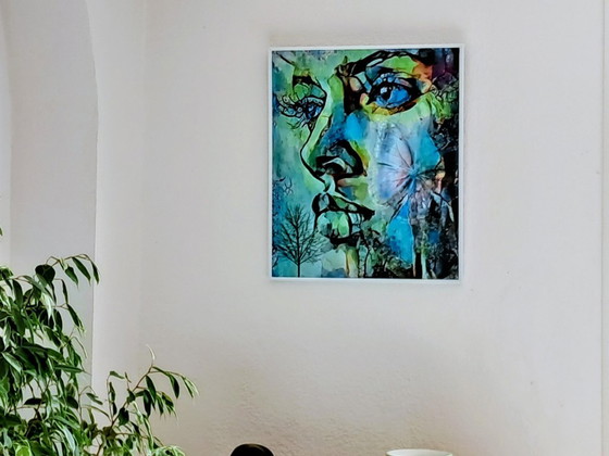 Image 1 of Léa ROCHE - Back to the Roots - Digital painting under frame