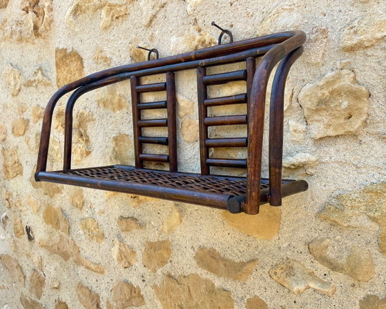 Image 1 of Vintage wandplank van bamboe en rotan uit het midden van de 20e eeuw, jaren 60.