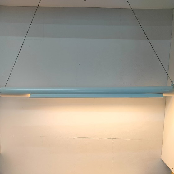 Image 1 of Vintage 1970s fluorescent 'Pop art style' tube ceiling light