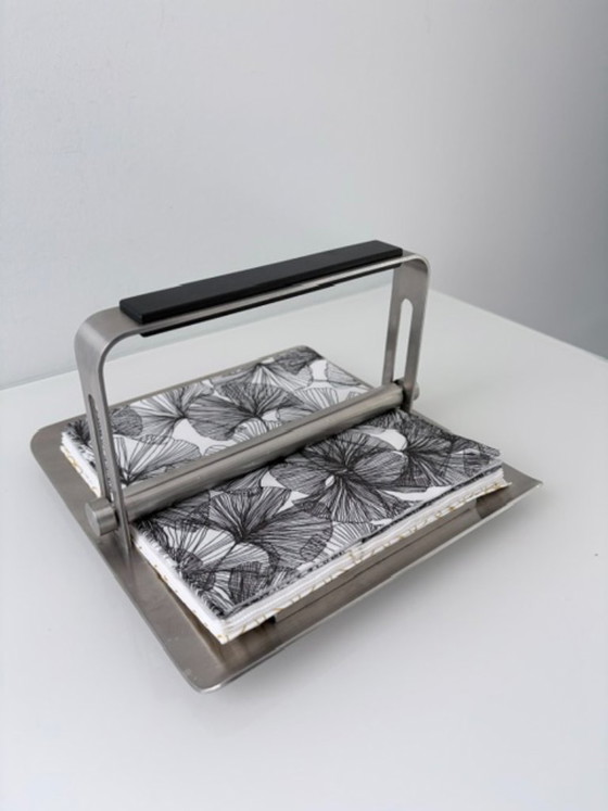 Zack design portatovaglioli in acciaio inossidabile con asta appesantita – Accessori da tavola, rvs (photo 8 of 9)