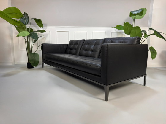 Image 1 of B&B Italia AC Lounge Citterio Bank Zwart Leder 2x