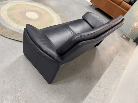 Image 1 of Leolux Catalpa Sofa, 2,5-Sitzer, Senso-Leder, Dunkelblau