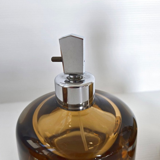 Image 1 of NECESSAIRE A PARFUM VINTAGE 1970 VAPORISATEUR FLACON EN VERRE DE MURANO 70S