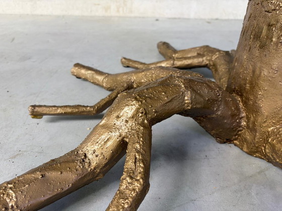 Mesa de comedor con forma de rama de árbol, década de 1980. – Mesas de comedor, Glass, Metal (photo 3 of 16)
