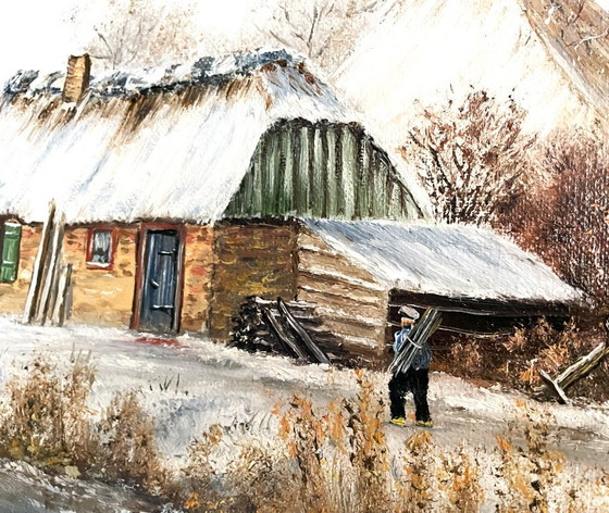 Cor Quax - (1927 - 2008) - Paisaje invernal – Pinturas y dibujos, Wood, Canvas (photo 7 of 12)