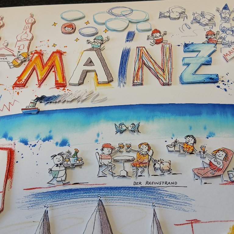 Schlote, Wilhelm - Mainz - 3D construction - signed by hand | €400