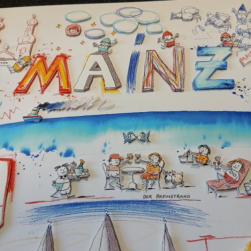 Schlote, Wilhelm - Mainz - Costruzione 3D - firmato a mano