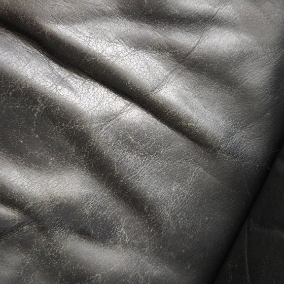 Image 1 of Jori black leather armchairs vintage