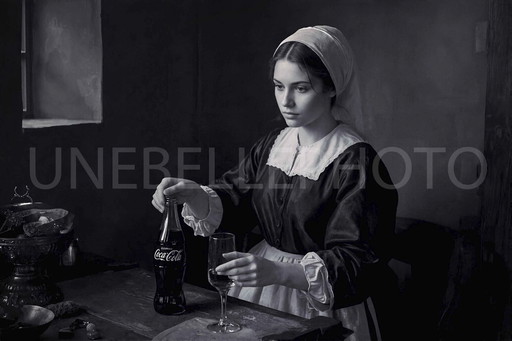 Fotografía impresa en plexiglás / Edición limitada / Estilo Vermeer / Decoración original / Pop art / Art Déco