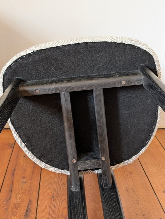 Image 1 of Set aus 4 Eichenholz-Esszimmerstühlen in T-Form