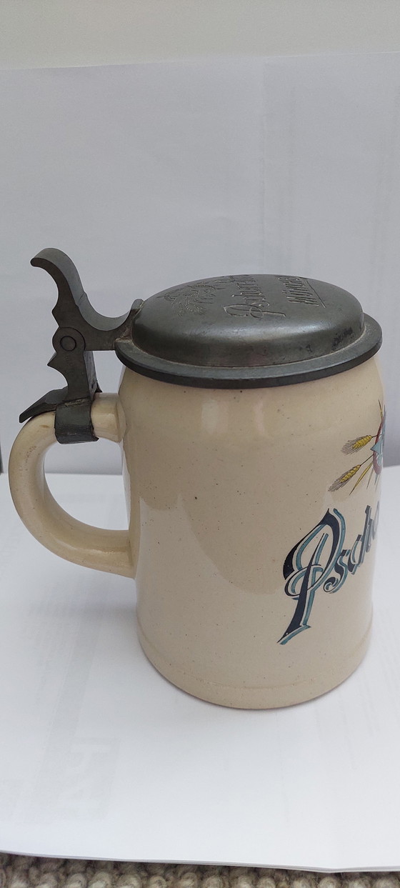 Antique Westerwald Beer Mug Pschorr-Bräu Munich (0.4L) – Decorative Objects, Stone (photo 2 of 15)
