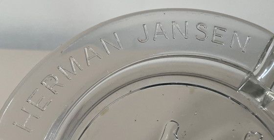 Cenicero de cristal Herman Jansen Halve Maan, Objetos decorativos, Vidrio, Transparente, Vintage (foto 5 de 6)