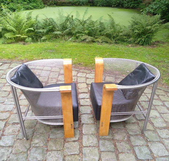 Image 1 of  1 pair of Lounge chairs Sesesong Saison by Bulfoni