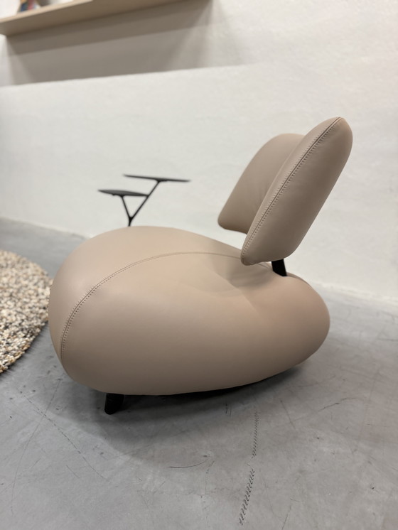 Image 1 of Leolux Pallone Pa Fauteuil Raffino Dove leer