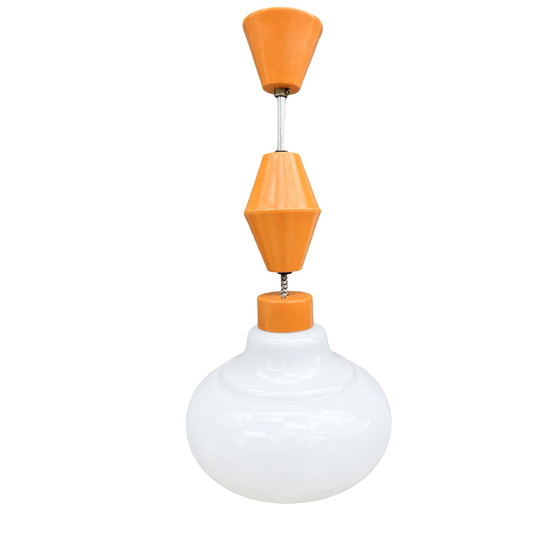 Image 1 of Lampada a sospensione, Kamenický Šenov, Cecoslovacchia, anni &#39;50.