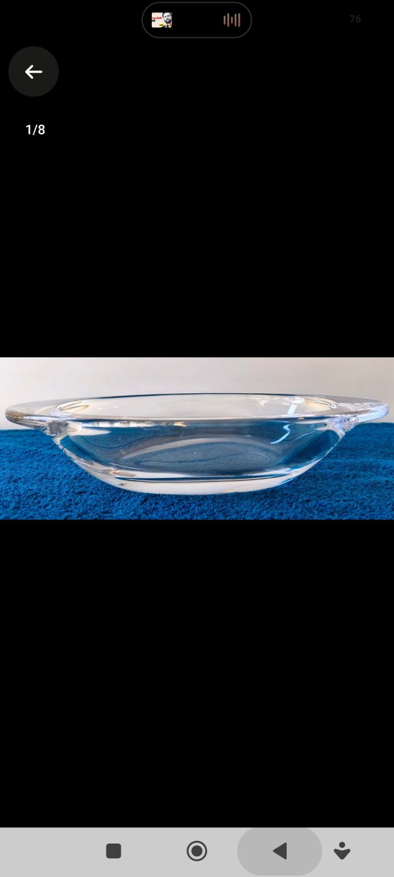 Stunning Vintage Cristal de Sèvres Crystal Bowl – Mid-Century Modern – France – Glass (photo 3 of 5)
