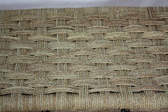 Image 1 of Marokkaanse citroenhouten bank - Geweven bank voor 1, 2 of 3 personen - 70 cm / 80 cm / 100 cm / 120 cm / 160 cm (3 opties)