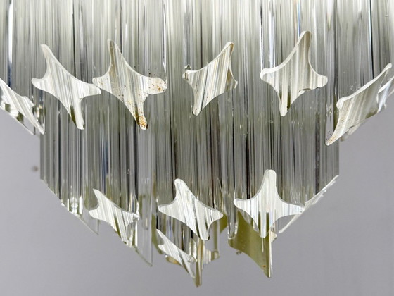 Image 1 of Ceiling light/lamp by Paolo Venini, Asta Quadrilobo, Murano glass, Italy, 1960s