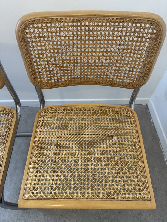 Image 1 of Pair of Cesca b32 chairs by Marcel Breuer