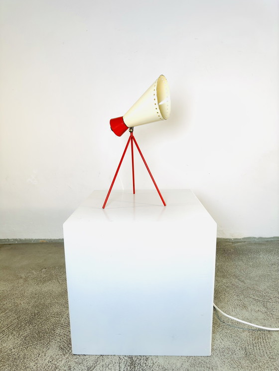 Image 1 of TISCHLEUCHTE MODELL 1618 VON JOSEF HURKA FÜR NAPAKO, TSCHECHOSLOWAKEI, 1954