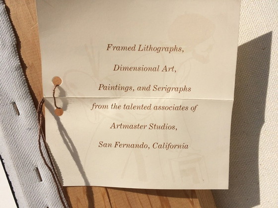 Image 1 of Large painting: Skyscrappers by FRANCO (USA) 80s (152x102)