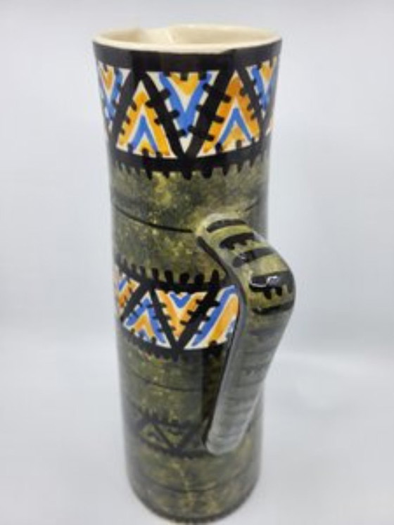 Image 1 of Vaso Pichet Kercy Quimper di Simone Carrié per Elchinger Francia 1950