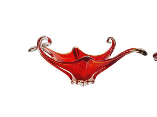 Bol en verre de Murano italien de style Mid-Century, signé Flavio Poli pour Mandruzzato, années 1950 – schalen, Murano Glass