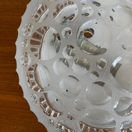 Image 1 of Minimalist clear glass wall/ceiling light, 1960s-1970s vintage light fixture