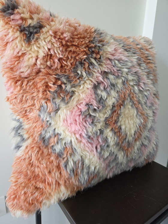 Image 1 of Hand-knotted wool pillowcase