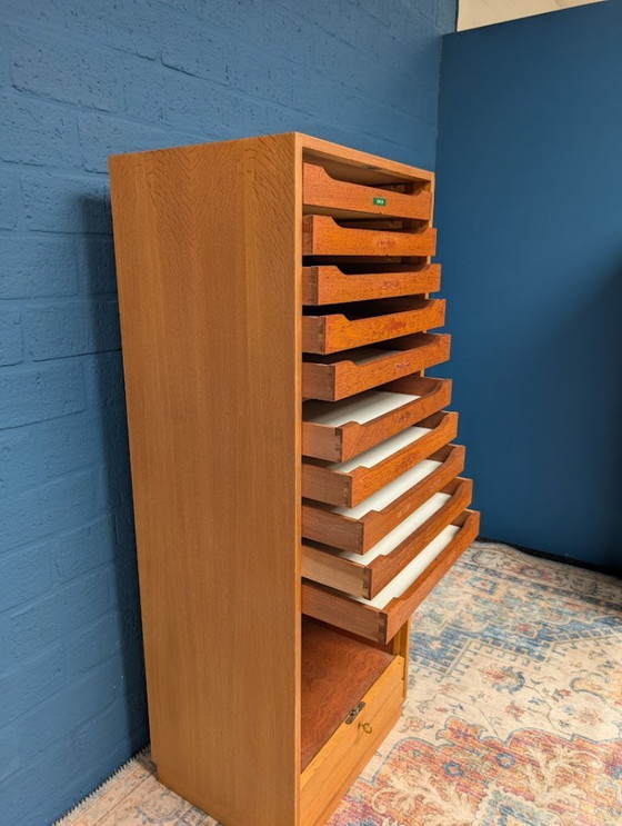 Image 1 of Classeur vintage en chêne, 1960