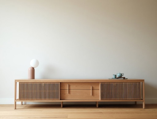 Formosus Home mueble multimedia/TV, roble, hecho a mano