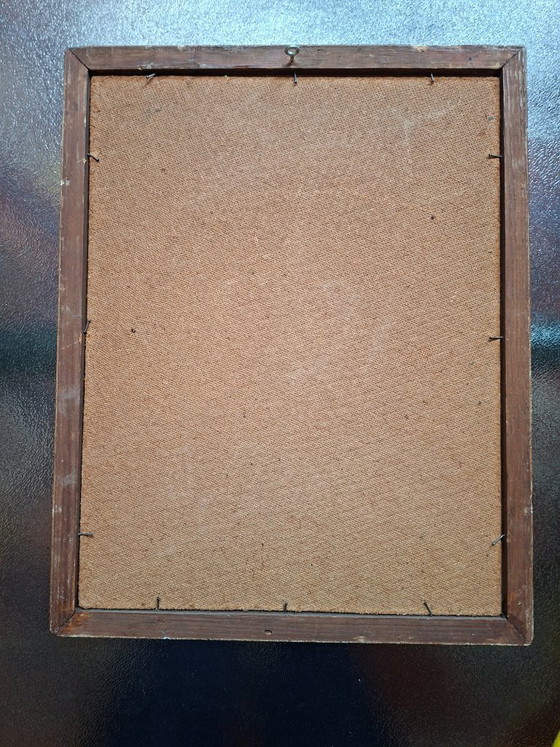 Image 1 of George Creten – Intimes Porträt einer Frau – Öl auf Papier auf Holz
