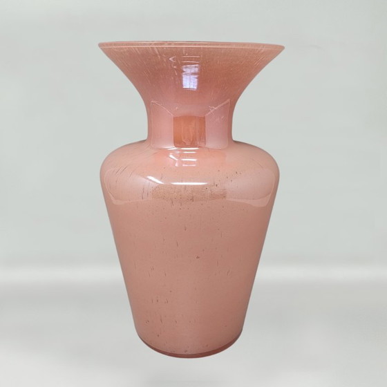 1970s Murano Blown Antique Pink Vase by Maestro del Vetro – Murano Glass (photo 4 of 9)