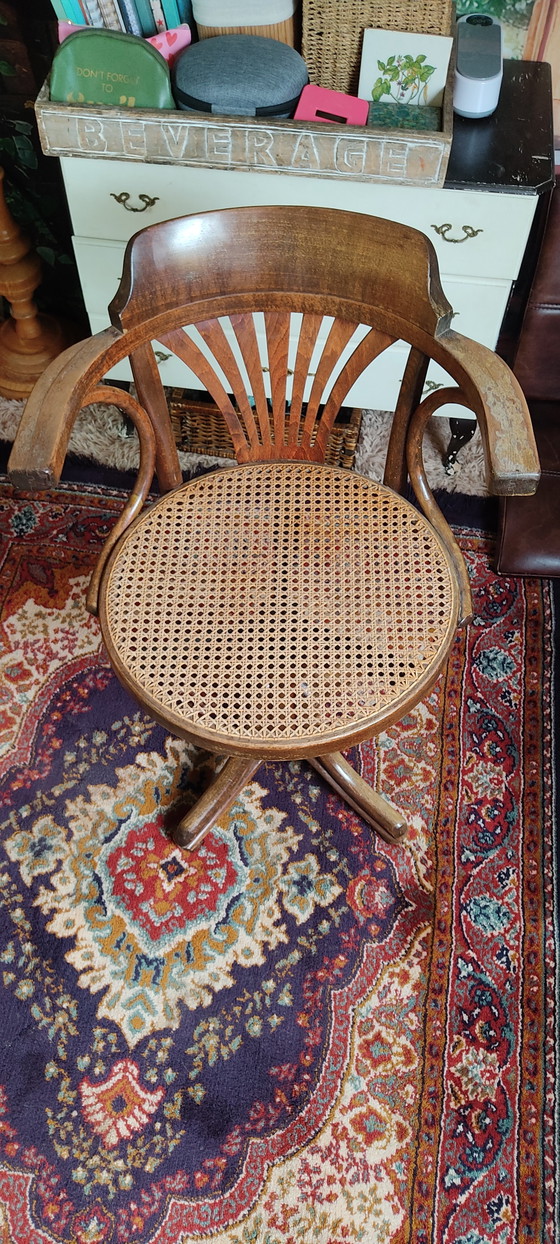 Sedia girevole vintage Ligna Captain – Sedie girevoli, Metal, Wood (photo 8 of 11)