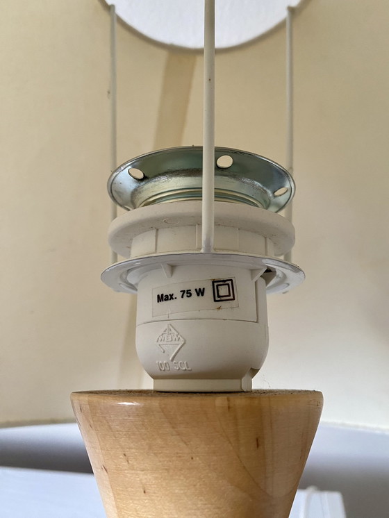 Image 1 of Vintage Scandinavian Wooden Table Lamp