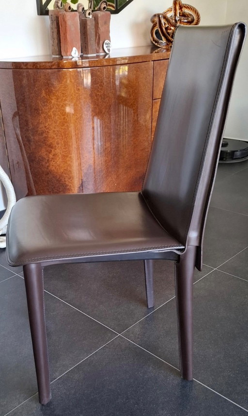 Sedie di design in pelle italiana Fasem – eetkamerstoelen, Leather (photo 2 of 5)