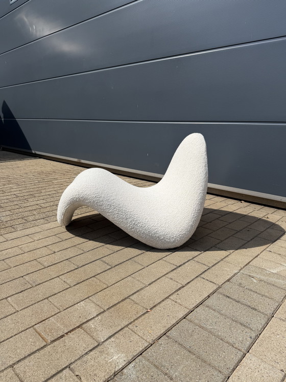 Image 1 of Artifort Tongue F577 Pierre Paulin Beige Bouclé Lama Natural Lelièvre ¡¡NUEVO ESTADO!!