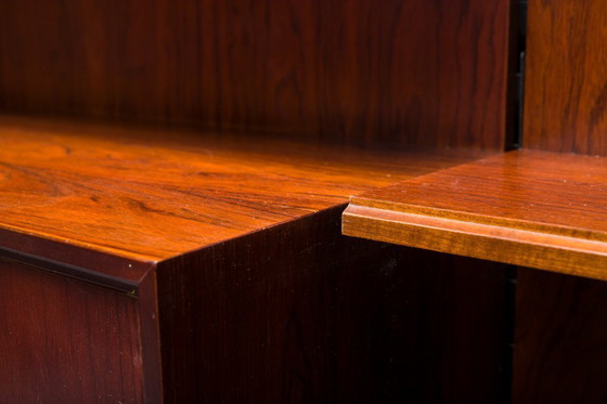 Image 1 of  Mensole da parete modulari in palissandro tedesco di IDEE Mobel, anni '60, set di 25 pezzi