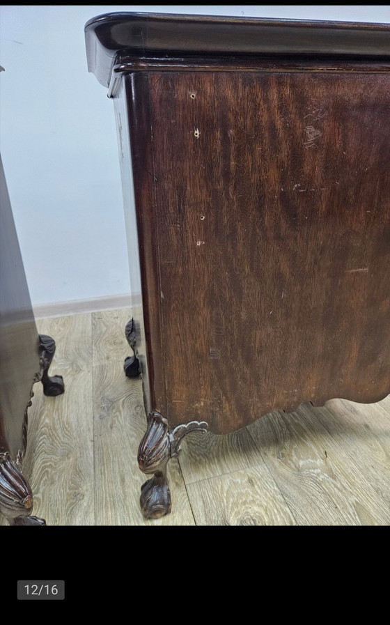 Comodini con interni in marmo di Elisabeth Zu Stolberg, Gut Hasselburg, anni '30, Set di 2 – Marble (photo 15 of 16)