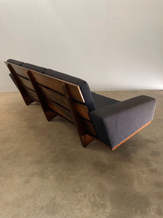 3 SEAT SOFA BY GEORG THAMS FOR AS VEJEN POLSTERMØBELFABRIK, 1960S, 3-5 seaters, Wood, Textile, Grey (photo 10 of 12)