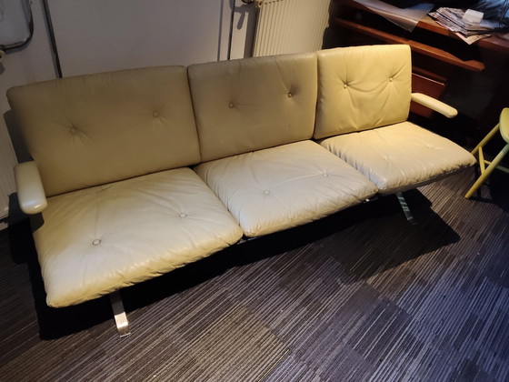 design vintage – Canapés 3 places, Chrome, Cuir (photo 3 of 5)