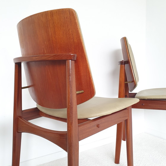 Image 1 of 5 vintage Arne Hovmand Olsen stoelen
