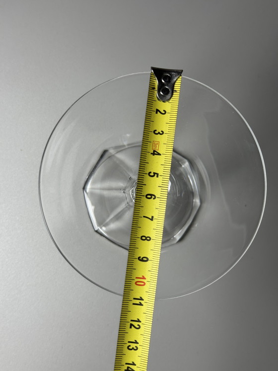 Image 1 of Huit coupes à cocktail/champagne en cristal Art déco attribuées à Val Saint Lambert, Belgique, années 1930