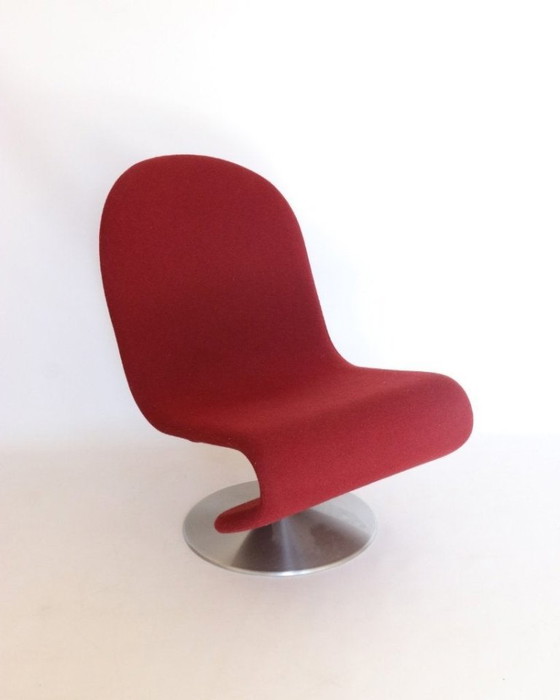 Poltrone Verner Panton Rosso Bordeaux Serie System 1-2-3 – Verpan, Textile, Wool (photo 2 of 15)