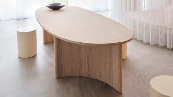 Image 1 of Arco Dew mesa de comedor 120x300cm en roble natural mostrar modelo