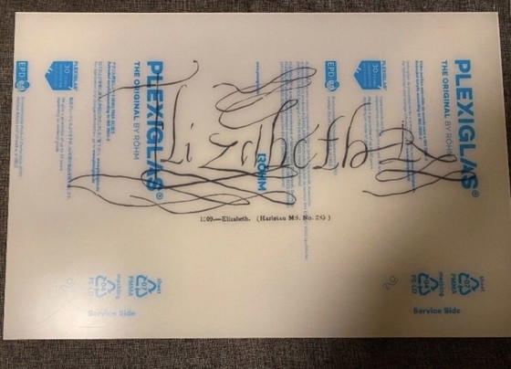 Image 1 of Firma de la reina Isabel