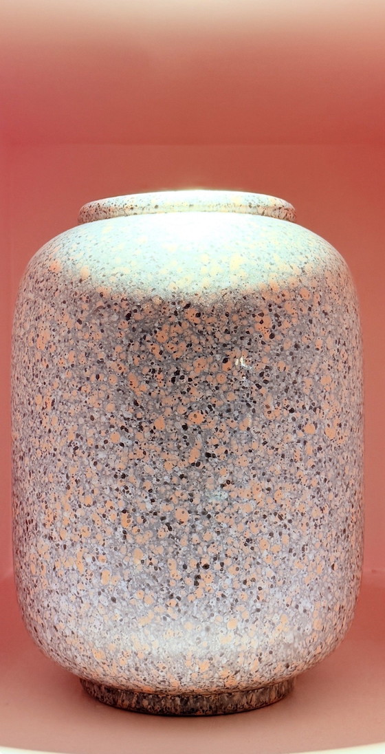 Image 1 of Vintage Royal Delft 80s gespikkelde vaas 